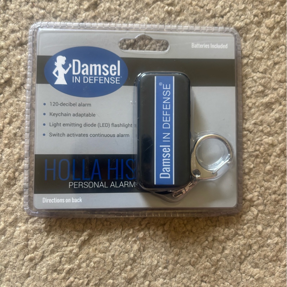 Damsel in Defense Personal Alarm Keychain